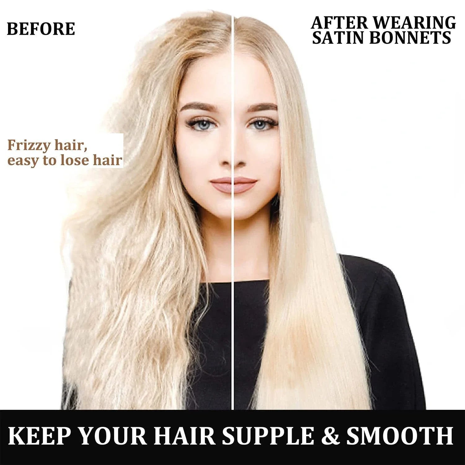 Women Satin Hair Bonnet for Sleeping Hair Care