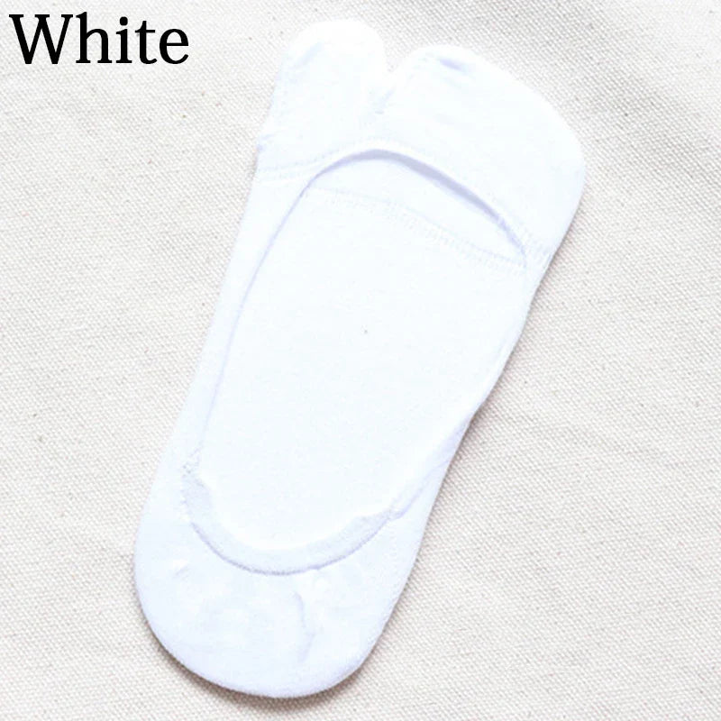 Women Two Finger Socks Thin Non-slip